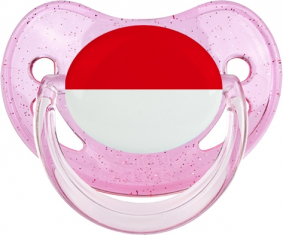 Indonesia bandera sucete fisiológico brillo rosa