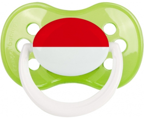 Bandera Indonesia Clásico Verde Anatómico Lollipop