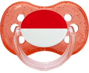 Indonesia bandera rojo cereza brillante piruleta