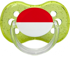 Bandera Indonesia Cereza Lollipop Verde lentejuelas