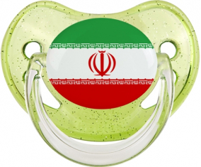 Bandera Irán Piruleta Fisiológica Verde con Lentejuelas