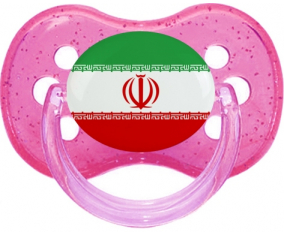 Bandera Irán Cereza Lollipop Rosa lentejuelas