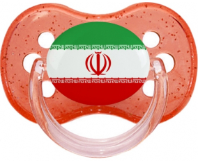 Bandera Irán rojo cereza brillo Lollipop