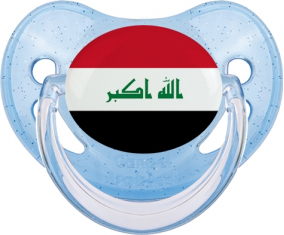 Bandera de Irak Azul Lentejuelas Piruleta Fisiológica
