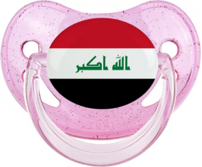 Bandera Irak Piruleta Fisiológica Lentejuelas rosas
