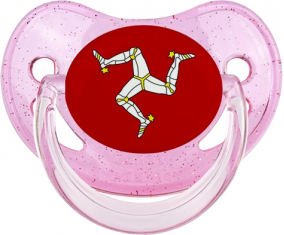 Bandera Isla del Hombre Sucete Fisiológico Sequined Rose