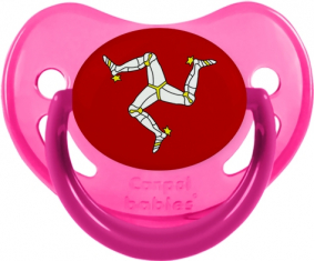 Bandera Isla del Hombre Fisiológicamente Sucete Fosforescente Rosa