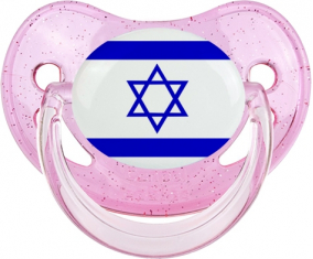 Bandera Israel Piruleta Fisiológica Rosa lentejuelas
