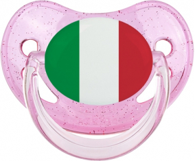 Bandera Italia Physiological Lollipop Rosa lentejuelas