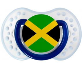 Bandera tetina de Jamaica lovi dynamic clásico azul marino-blanco-azul