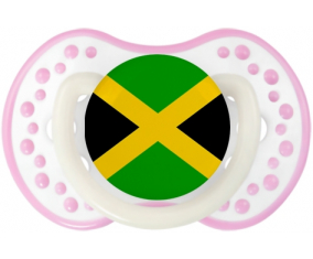 Bandera de Jamaica Tetina lovi dynamic Blanco Rosa Fosforescente