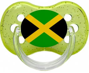 Bandera de Jamaica Verde Lentejuelas Lollipop