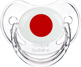 Bandera de Japón clásica transparente piruleta fisiológica