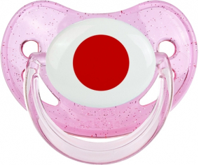 Bandera de Japón Piruleta Fisiológica Lentejuelas Rosas