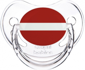 Bandera de Letonia clásica transparente piruleta fisiológica