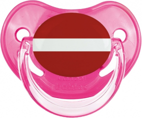 Bandera Letonia Piruleta Fisiológica Rosa Clásica