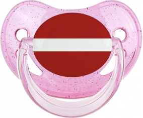 Bandera letona Fisiológica Lollipop Rosa lentejuelas