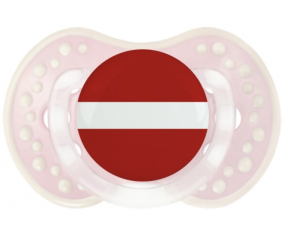La bandera de Letonia Lollipop lovi dynamic clásico retro-rosa-tierno