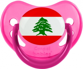 Bandera del Líbano Rosa fisiológica tetina fosforescente