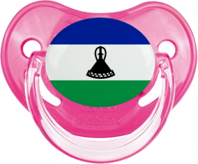 Lesotho Dragon Dragon Bandera Clásica Rosa