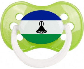 Lesotho Bandera Clásica Piruleta Anatómica Verde