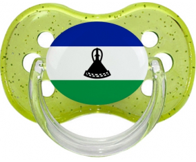 Lesotho Bandera Verde Cereza Brillo Lollipop