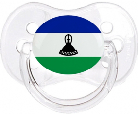 Lesotho Bandera Clásica Transparente Cereza Lollipop
