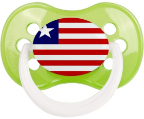 Bandera de Liberia Clásico Tetín Anatómico Verde