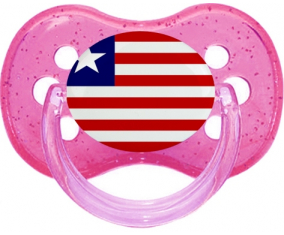 Bandera de Liberia Cereza Lollipop Rosa lentejuelas