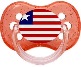 Liberia bandera rojo cereza brillo lollipop