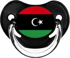 Bandera Libia Clásica Piruleta Fisiológica Negra