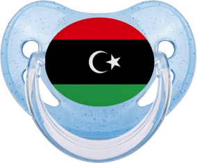 Libia bandera azul lentejuelas piruleta fisiológica