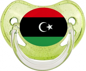 Libia bandera verde lentejuelas piruleta fisiológica
