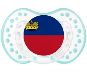 La bandera de Liechtenstein Sucete lovi dynamic clásico de la laguna retro-blanca