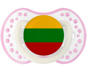 Bandera tetina lituana lovi dynamic fosforescente blanco-rosa