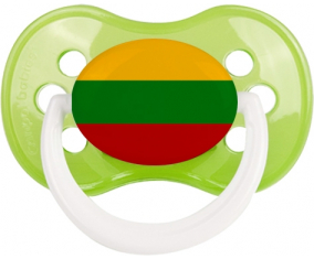 Bandera lituana Clásica Piruleta Anatómica Verde