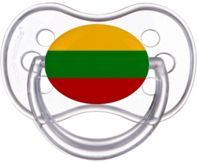 Bandera lituana clásica transparente anatómica lollipop