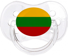 Bandera lituana clásica transparente cereza lollipop