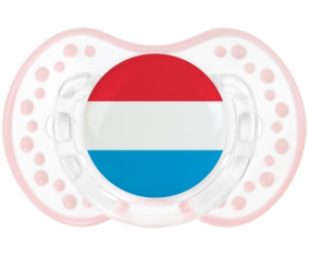 Bandera de Luxemburgo lovi dynamic clásico retro-blanco-rosa-tierno