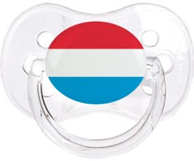 Bandera de Luxemburgo Clásico Transparente Cereza Lollipop