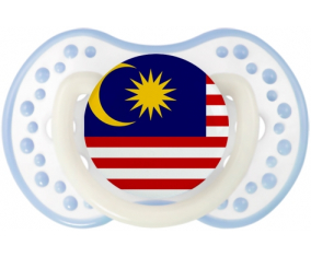 La bandera de Malasia Tetine lovi dynamic clásico de cian blanco