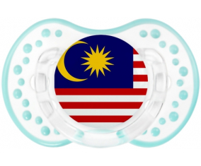 Bandera tetina de Malasia lovi dynamic clásico retro-laguna blanca