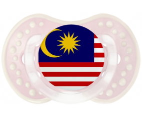 Bandera tetina de Malasia lovi dynamic clásico retro-rosa-tierno