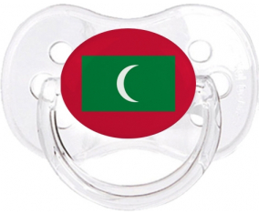Bandera Maldivas Clásico Transparente Cereza Lollipop