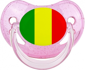 Bandera de Malí Piruleta Fisiológica Lentejuelas rosas