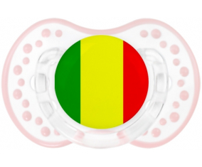 La bandera de Mali Lollipop lovi dynamic clásico retro-blanco-rosa-tierno