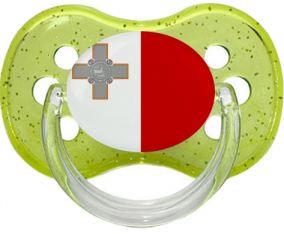 Bandera de brillo cereza verde de Malta