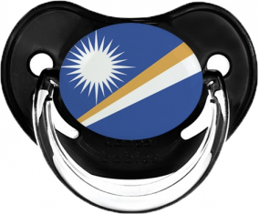 Bandera Islas Marshall Clásico Suceto Fisiológico Negro