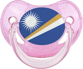 Bandera de las Islas Marshall Sucete Fisiológico brillo rosa