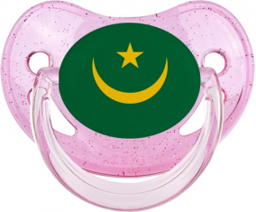 Bandera Mauritania Piruleta Fisiológica Rosa lentejuelas